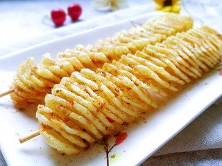 12、孜然土豆塔,成品！忍不住立马开吃咯！