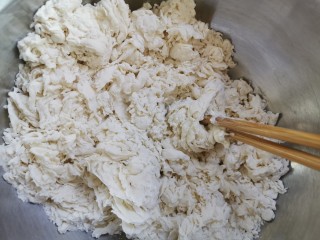 4、大馅馄饨~自己擀皮水打馅,搅拌成絮状