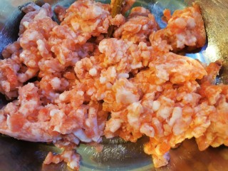 11、大馅馄饨~自己擀皮水打馅,肉馅280克称重