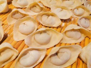 39、大馅馄饨~自己擀皮水打馅,一个个小胖子