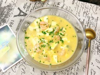 15、蟹黄豆腐,完成了,非常的鲜美????