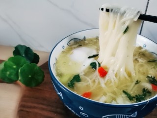 15、阳春面,就可以开吃了