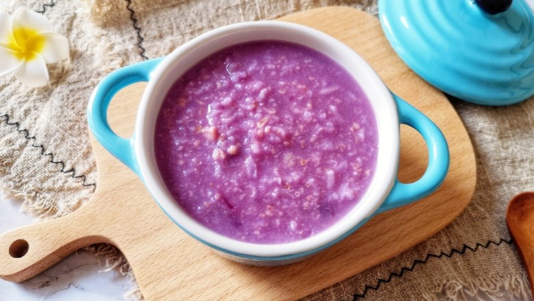 紫薯燕麦粥