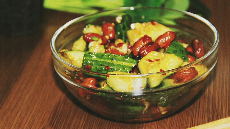 凉拌黄瓜花生米