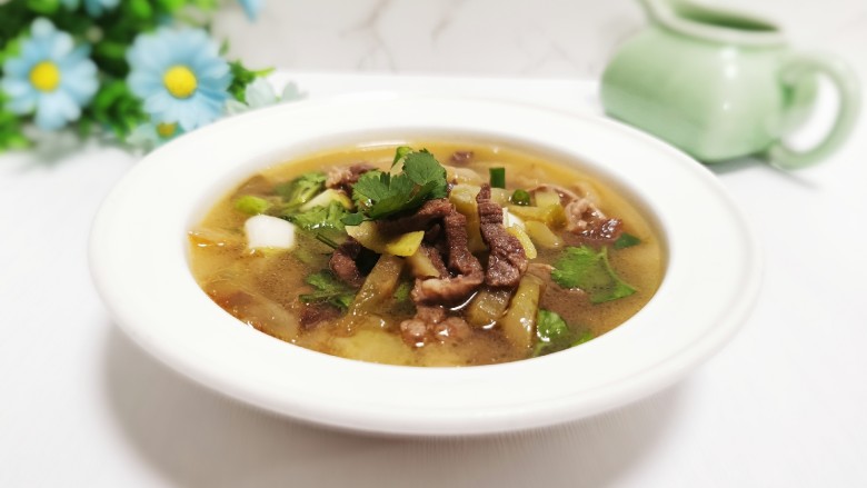 榨菜肉丝汤
