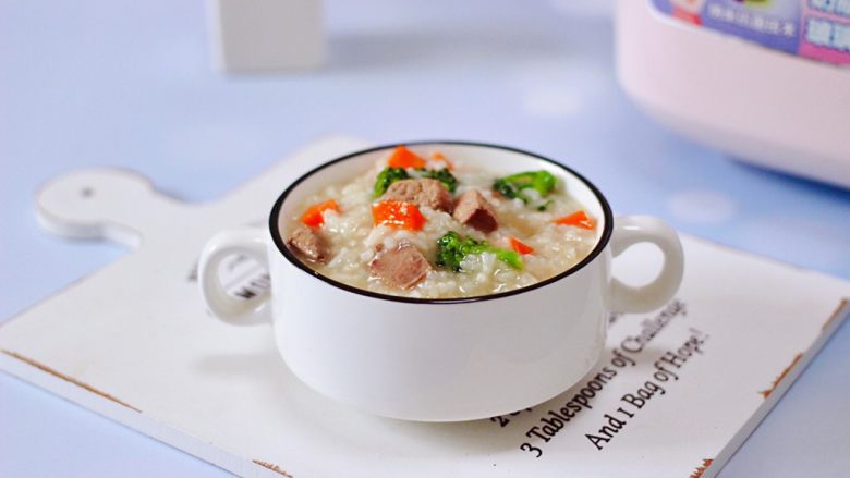 西兰花猪肝粥(宝宝辅食)