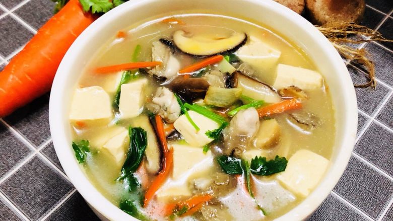 牡蛎豆腐汤