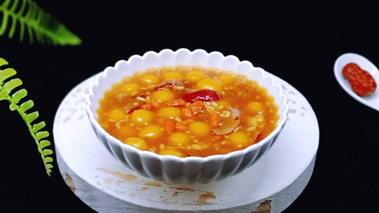 养生红糖南瓜酒酿圆子~驱寒暖宫