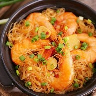 鲜虾粉丝煲