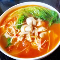 番茄金针菇豆腐汤