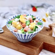 青口火腿青菜粥