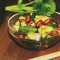 凉拌黄瓜花生米