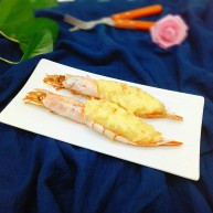 土豆泥芝士焗阿根廷红虾