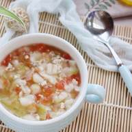 时蔬肉末烩麻食