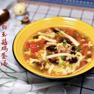 白玉菇鸡蛋汤