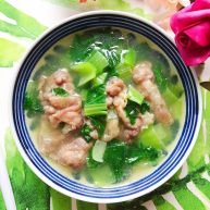 青菜肥牛汤