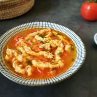 #猪年#番茄浓汤炸肉