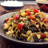 酸菜炒肉末～附上酸菜制作方法！