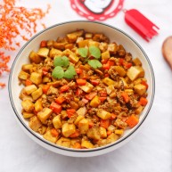 米饭杀手肉末炒杏鲍菇