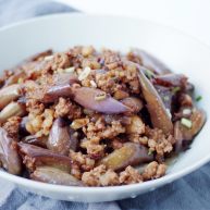 蒜泥肉末茄子
