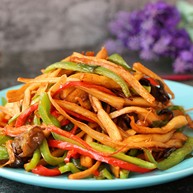 双椒手撕杏鲍菇