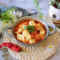 辣白菜豆腐汤