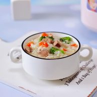 西兰花猪肝粥（宝宝辅食）