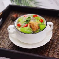 丝瓜肉丸粉丝煲