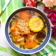 虫草花香菇胡萝卜玉米排骨汤（懒人高压锅版）