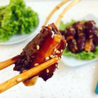 #请来一勺黑酱油# 糖醋小排骨（懒人版）