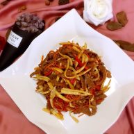 鲍汁杏鲍菇烩三丝