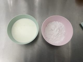 1、鲜奶麻薯,材料 