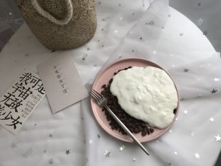 8、鲜奶麻薯,加入放凉的麻薯