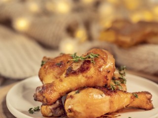 10、深秋果香蜜鸡腿,成品图