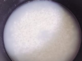 1、菠菜猪肝粥,先煮好一锅白粥