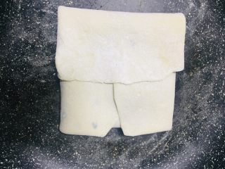 6、蛋烧火腿块,上下左右折叠