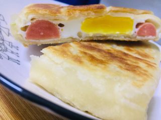 16、蛋烧火腿块,成色不错