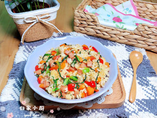 17、青菜炒饭,简单又营养，好吃看得见哟！