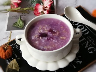 15、紫薯燕麦粥,出锅