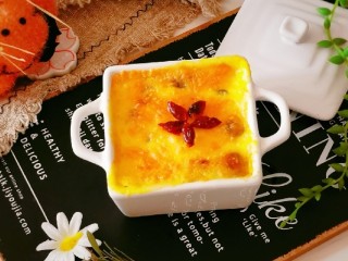 15、芝士焗南瓜,用蔓越莓装饰一下