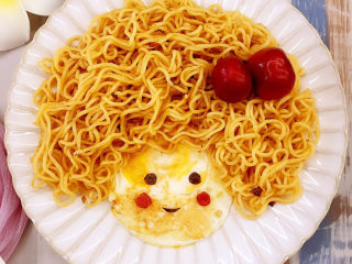 16、娃娃头泡面,可爱的娃娃头泡面做好啦