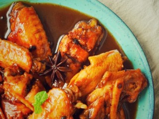 7、承味雪盐焦糖可乐鸡翅,成品图