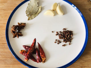 4、红烧牛肉这样做，好吃到停不下来！,香料准备好，家里有葱的可以放点葱。