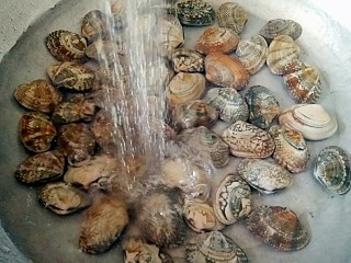 2、开心花甲――味美颜高满足嘴巴的“虚荣心”,将花甲洗净，具体清洗方法可以参考洗下面的小贴士。