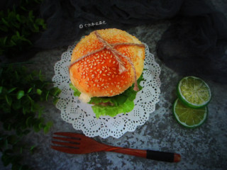 11、田园猪肉堡,自己做的汉堡包吃起来就是美得美得美得~