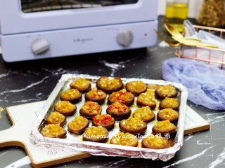 14、香辣烤蘑菇,成品图