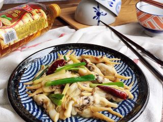 13、金牌葱姜巧烹蛏,完成。