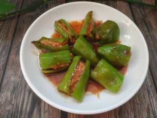 14、尖椒酿肉,成品图