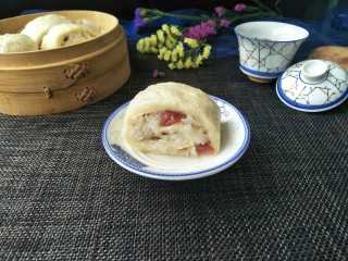 17、腊味糯米卷,成品