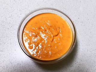 12、双色薯烧,调成红薯糊